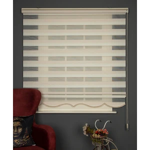 Sarı Simli Stor Zebra Perde Oturma Odası Perdesi, Mutfak Perdesi Alüminyum Dayanıklı Kasa