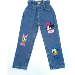 Kız Çocuk Kot Pantolon Minnie Lacivert