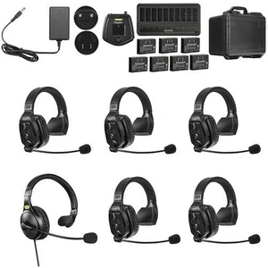 WITALK-WT6S - 6 Kişilik Tek Taraflı Kulaklıklı Kablosuz Intercom Sistemi