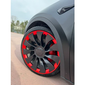 Tespx Tesla Uberturbine 21 Inc Kırmızı Jant Koruma Ürünü Özel Kesim Ppf'li 1 Jant