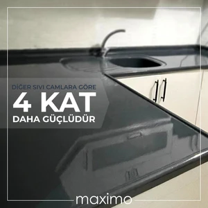 Maximo Solvent Bazlı Sıvı Cam Parlak 0.5 kg