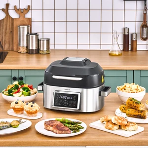 Gastro Grill 6 Kişilik Geniş Hacim Airfryer, Air Grill ve Izgara Makinesi