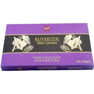 Bitter Kuvertür 2,5 Kg %53 Kakao Mor Seri