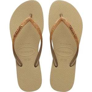 Slim Glitter II Kadın Bej Parmak Arası Terlik 4146975-9177