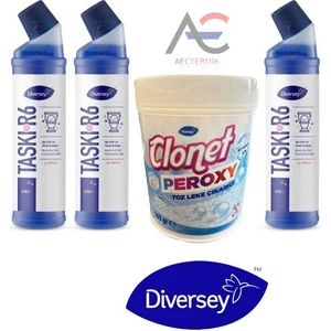 4'lü Temizlik Paketi 3 Adet Ağır Kir Tuvalet Temizleyici + 1 Adet Beyazlar Için Leke Çıkarıcı