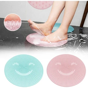 Silikon Fırçalı Banyo Masaj Matı ve Ayaklar Için Topuk Masaj Paspası