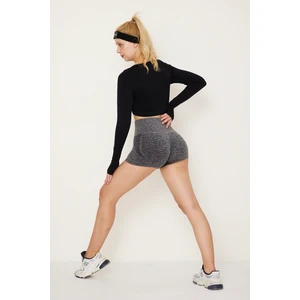 Süper Mini Büzgülü Kalça Şekillendirici Şort