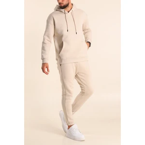 Erkek 3 Iplik Paçası Lastikli Jogger Eşofman Takımı