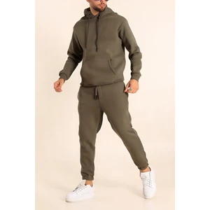 Erkek 3 Iplik Paçası Lastikli Jogger Eşofman Takımı