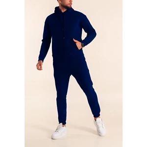 Erkek 3 Iplik Paçası Lastikli Jogger Eşofman Takımı