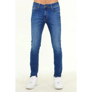 - Erkek Likralı Skinny Fit Kot Pantolon Mavi