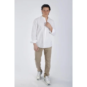 Lee Cooper Julsa Erkek Dokuma Gömlek Beyaz