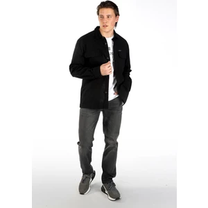 Lee Cooper Newkar Erkek Dokuma Ceket Siyah