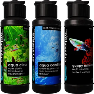 Guppy Lepistes Balıkları Için Üçlü Bakım Seti