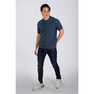Lee Cooper Twıns 1 Erkek Pike Polo Yaka T-Shırt Indigo