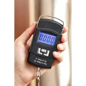 0.1050 kg El Poşet Bavul Tartısı El Kantarı el tartısı LCD Ekranlı Kilogram Ölçme Terazisi WH50