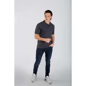 Lee Cooper Twıns 1 Erkek Pike Polo Yaka T-Shırt Antrasit