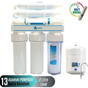 13 Aşamalı Su Arıtma Cihazı Açık Kasa Pompasız