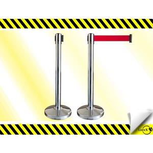 LR-YB031 Yönlendirme Bariyeri Kromajlı Paslanmaz Şerit Bariyer (2 Adet)