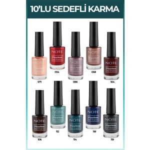 Nail Flawless 10'lu Sedefli Karma Oje Seti