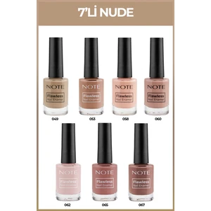 Note Cosmetics Nail Flawless 7'li Nude Oje Seti