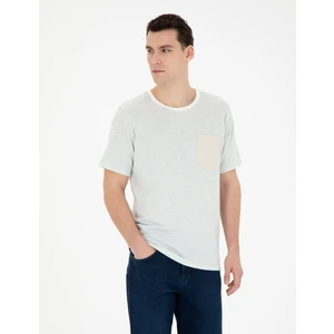 Pierre Cardin Erkek Yeşil Regular Fit Tişört 50285386-VR016
