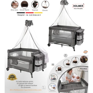 Maxi Comfort Coolstyle Anne Yanı Deluxe Kumaş Cibinlikli Oyun Parkı 70x110cm