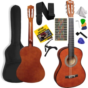CG-270BRW Brown Renk Klasik Gitar 4/4 Yetişkin Boy Sap Ayarlı Full Set