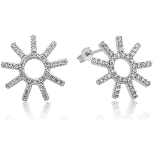 Gümüş Güneş Bayan Küpe