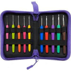 Elegant Çantalı Ergonomik Silikon Tığ Seti Fw2