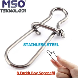 MSO Teknoloji Olta Balıkçılık Paslanmaz Çelik Pratik Klips