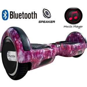 Elektrikli Kaykay Hoverboard Bluetooth Hoparlörlü 6.5 Inch Akıllı Dengeli - Grafiti Desenli