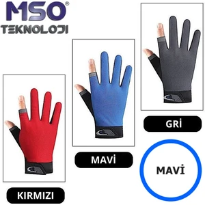 MSO Teknoloji Outdoor Silikonlu Kaymaz Olta Bisiklet Fitnes Sürücü Eldiven