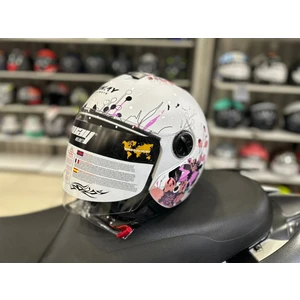 Kask SW-715 Iris Çenesiz Whıte /pink