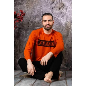 Mutlu City Yuvarlak Yaka %100 Pamuk Regular Kalıp Erkek Pijama Takımı 983