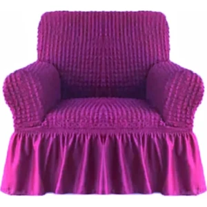 Furkan Ticaret Bürümcük Likralı Yıkanabilir Esnek Koltuk, Kanepe, Çekyat Örtüsü Tek Kişilik (Berjer) Koltuk Örtüsü