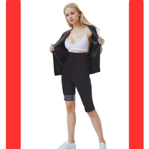KORSEFABRİKA Trend Mood STORE Yüksek Bel 3  Agraflı Zayıflatan Terleten Sauna Termal Şort