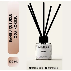Oda Kokusu 100ML Pudra bambu çubuklu Oda Kokusu Esansiyel Uçucu yağ reed diffuser