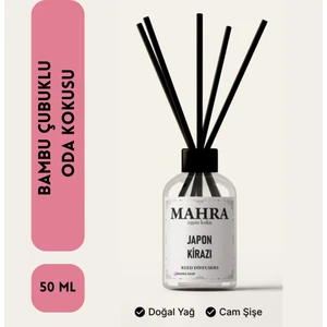 Oda Kokusu Japon Kirazı Bambu Çubuklu  Esansiyel Uçucu yağ reed diffuser 50 ml