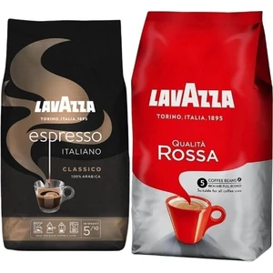 Espresso Italiano Classıco Kavrulmuş Çekirdek Kahve 1 kg +Lavazza Qualita Rossa Çekirdek Kahve 1 kg