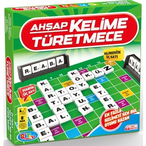 Ahşap Kelime Türetmece Kelime Üretme Oyunu