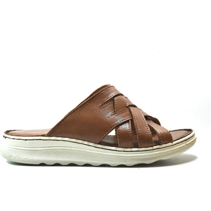 Onlo Ayakkabı BK.101  Deri Taba Anatomik Kadın Anne Terlik