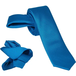 Ars Magic Box 1.kalite Özel Desenli Özgün Renk 5.5 cm Genişliğinde (Kuşgözü) Kravat Mendil Seti