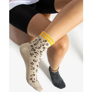 TG Socks 2'li Leopar Çorap Hediye Kutulu