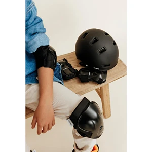 OXELO Kask - Paten / Kaykay / Scooter - Siyah - MF500