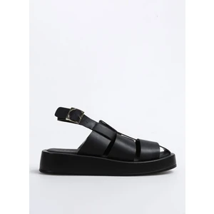 Siyah Kadın Sandalet Trıshna