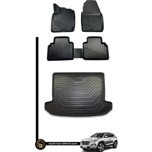 Hyundai Tucson 2015-2020 3D Havuzlu Oto Paspas ve Bagaj Havuzu Nora Set