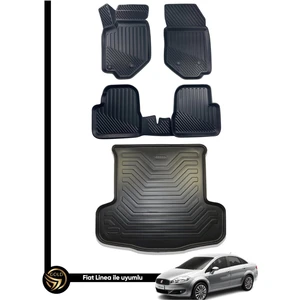 Fiat Linea 3D Havuzlu Oto Paspas ve Bagaj Havuzu Nora Set
