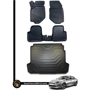 Renault Fluence 3D Havuzlu Oto Paspas ve Bagaj Havuzu Nora Set