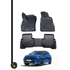 Black Gold Opel Grandland x 2017+ 3D Havuzlu Paspas Kauçuk Deluxe